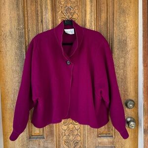Merle Vintage Blazer Coat Fuschia Pink